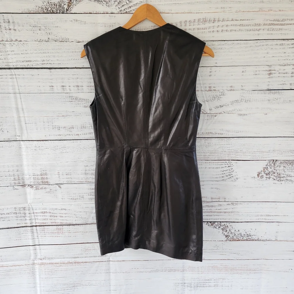 IRO black leather mini dress - Picture 12 of 12